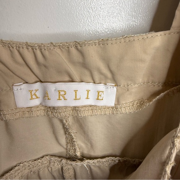 Karlie Tiered Midi Dress in Khali Tan size S - Picture 4 of 10